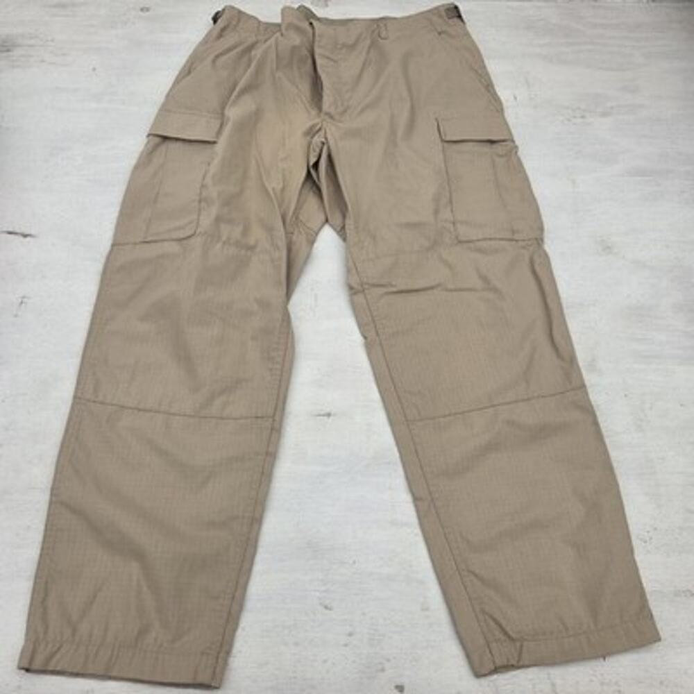 Vintage Cargo Pants Men 40x32 Propper Military Beige Combat Trousers Army Y2K